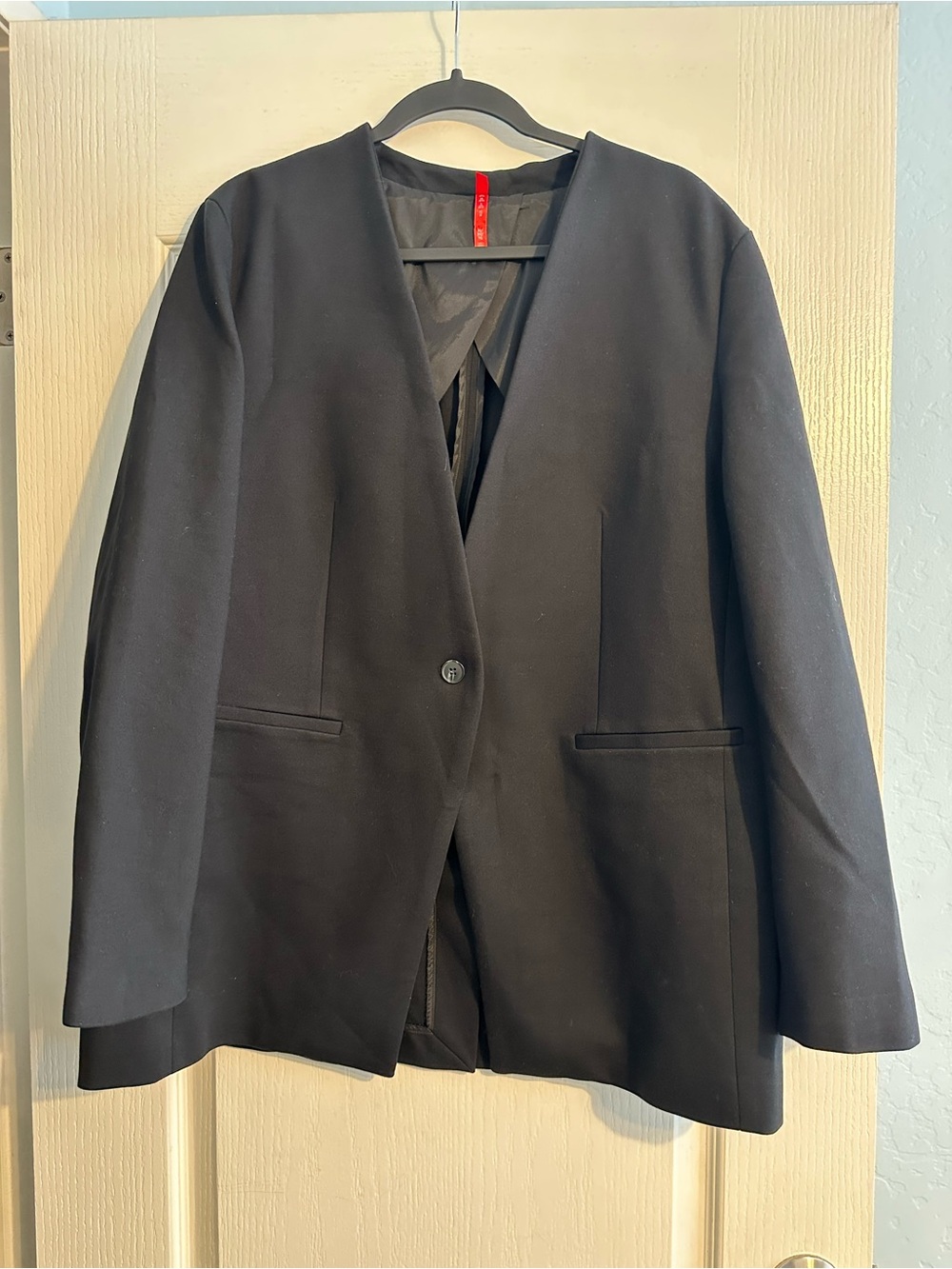 SPANX Black Women's Single-Button Blazer Jacket